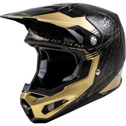 CASQUE CROSS FLY FORMULA S CARBON LEGACY NOIR/GOLD