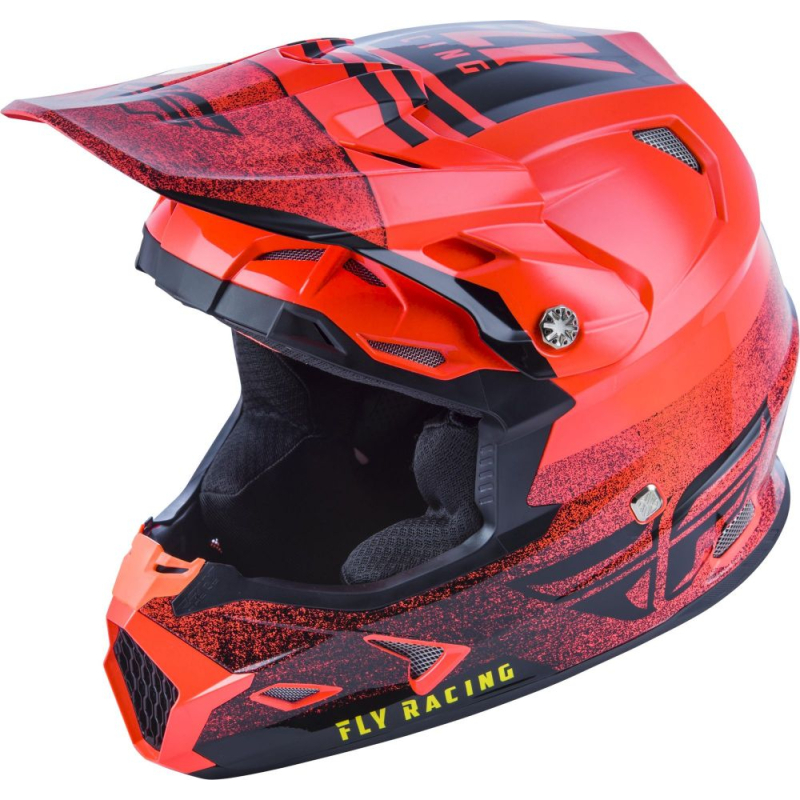 CASQUE FLY TOXIN MIPS EMBARGO 2020 NEON ROUGE/NOIR Casque moto cross