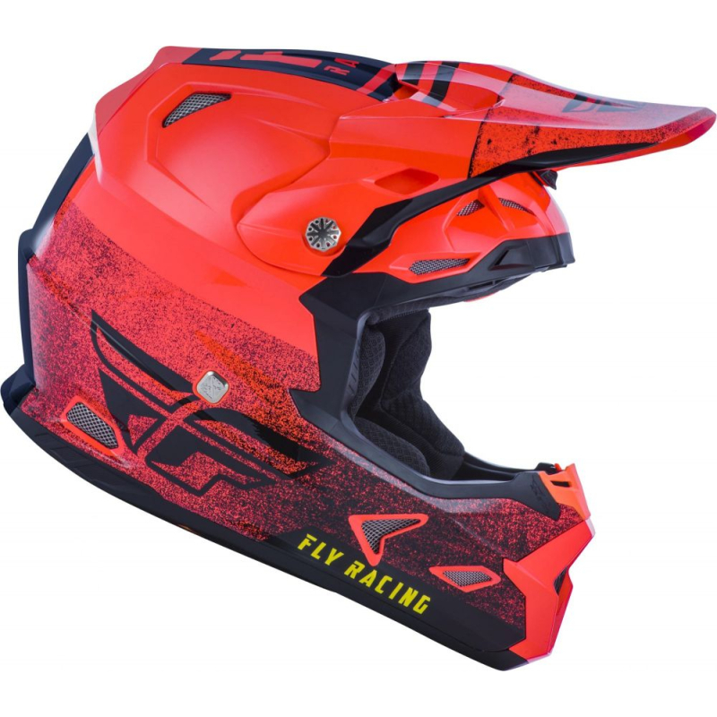 CASQUE FLY TOXIN MIPS EMBARGO 2020 NEON ROUGE/NOIR Casque moto cross