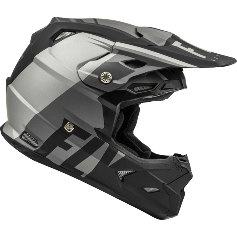 CASQUE FLY TOXIN TRANSFER 2021 GRIS/NOIR MAT Casque moto cross