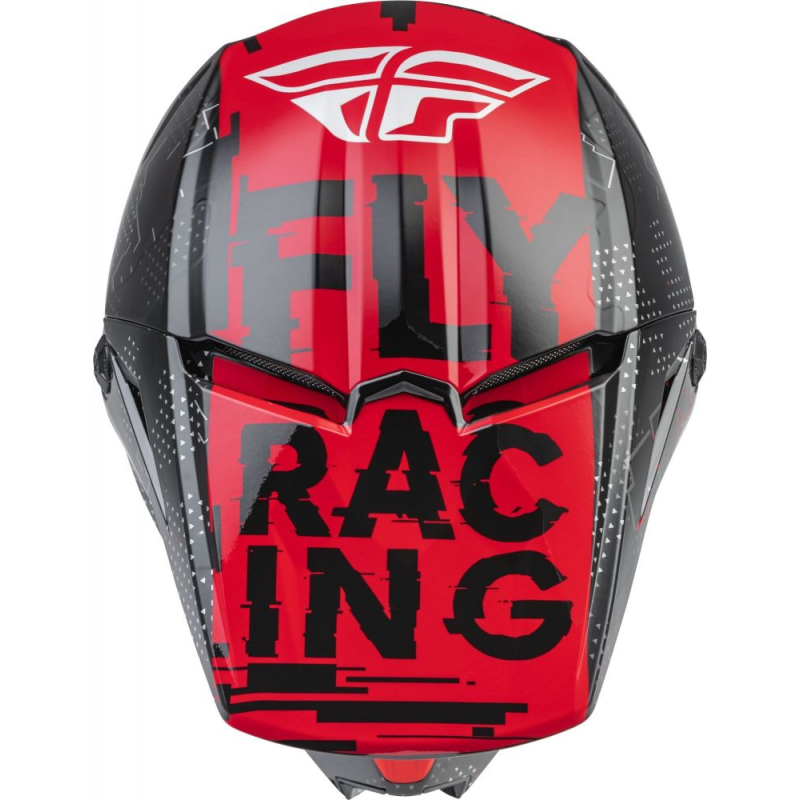 CASQUE FLY KINETIC SCAN NOIR/ROUGE Casque cross enfant