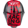 CASQUE FLY KINETIC SCAN NOIR/ROUGE Casque cross enfant