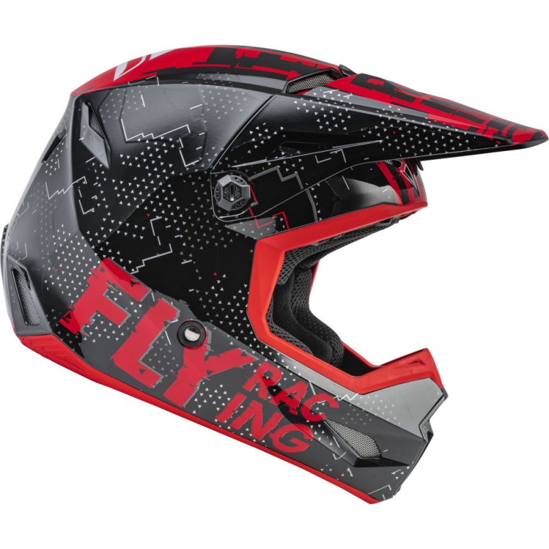 CASQUE FLY KINETIC SCAN NOIR/ROUGE Casque cross enfant