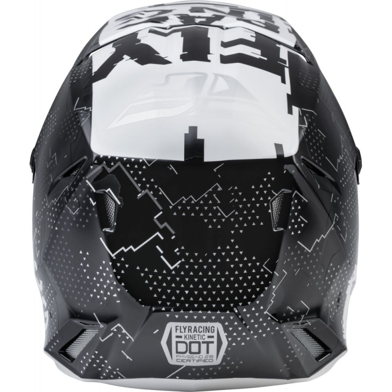 CASQUE FLY KINETIC SCAN NOIR/BLANC Casque cross enfant