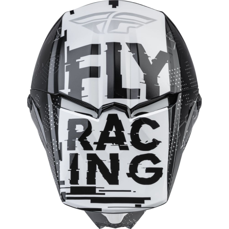 CASQUE FLY KINETIC SCAN NOIR/BLANC Casque cross enfant