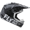 CASQUE FLY KINETIC SCAN NOIR/BLANC Casque cross enfant