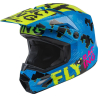 CASQUE FLY KINETIC SCAN BLEU/JAUNE FLUO/ROSE Casque cross enfant