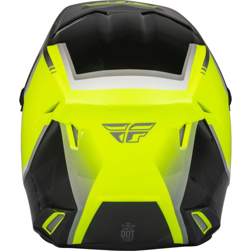 CASQUE FLY KINETIC VISION JAUNE FLUO/NOIR Casque moto cross