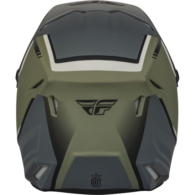 CASQUE FLY KINETIC VISION VERT OLIVE MAT/GRIS Casque moto cross