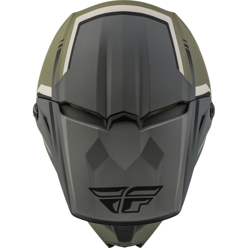 CASQUE FLY KINETIC VISION VERT OLIVE MAT/GRIS Casque moto cross