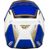 CASQUE FLY KINETIC VISION BLANC/BLEU Casque moto cross