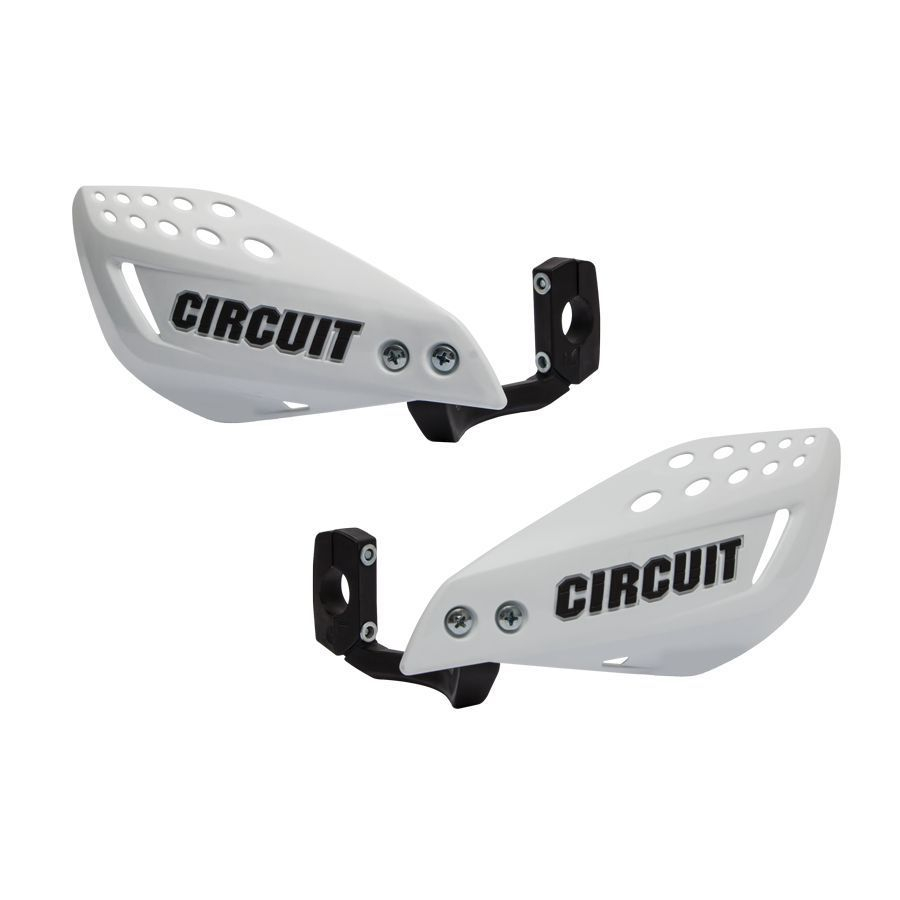 Protège-mains XL Blanc Cross Pour Honda – Accessoire Moto Enduro MX Vintage, Fabrication Italienne, Prêt à Monter